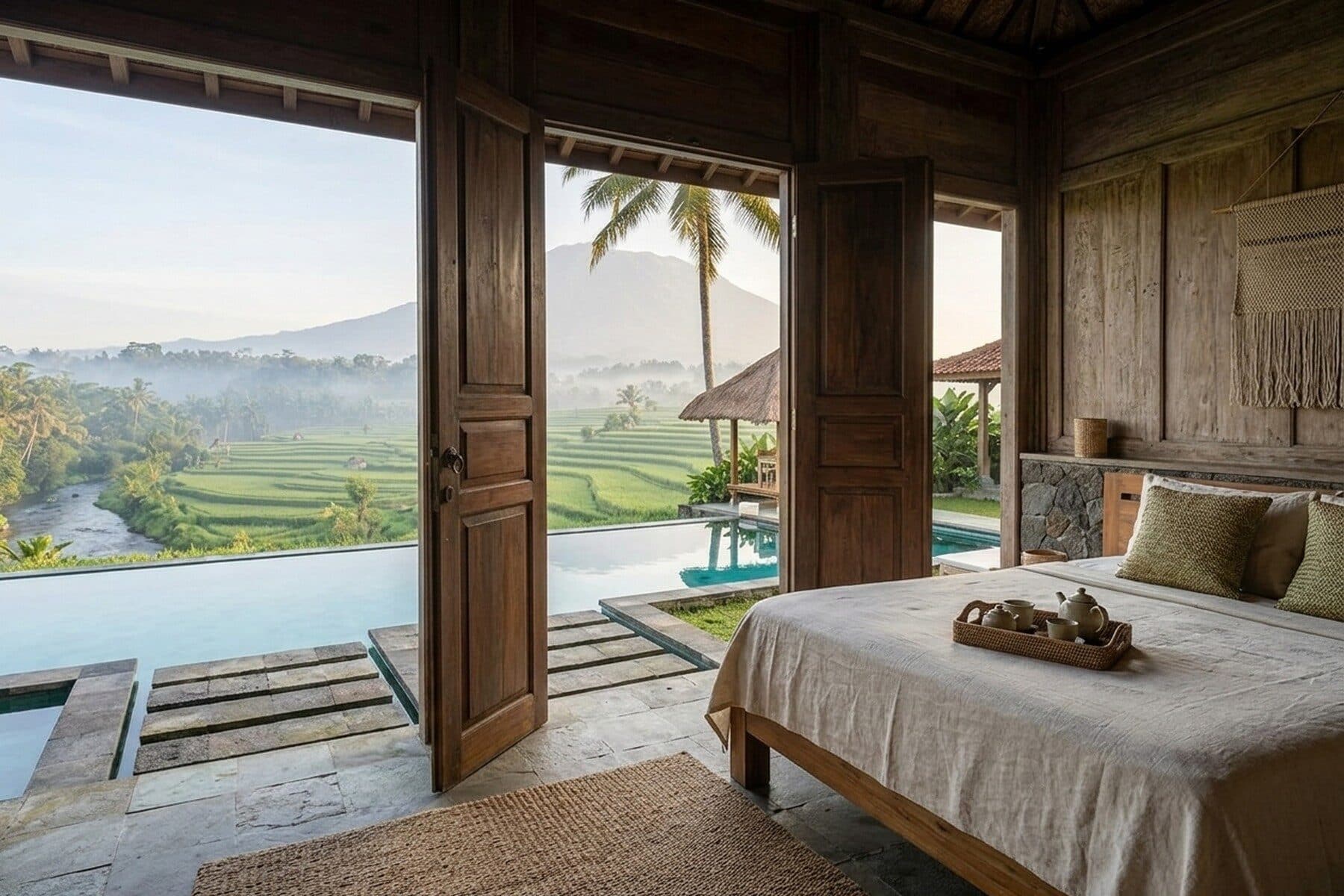 Joglo Agung: Pool bedroom