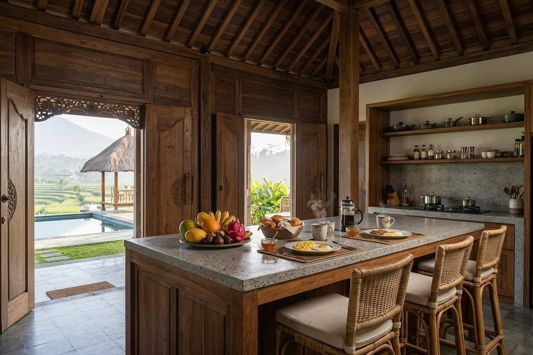 Joglo Agung: Kitchen