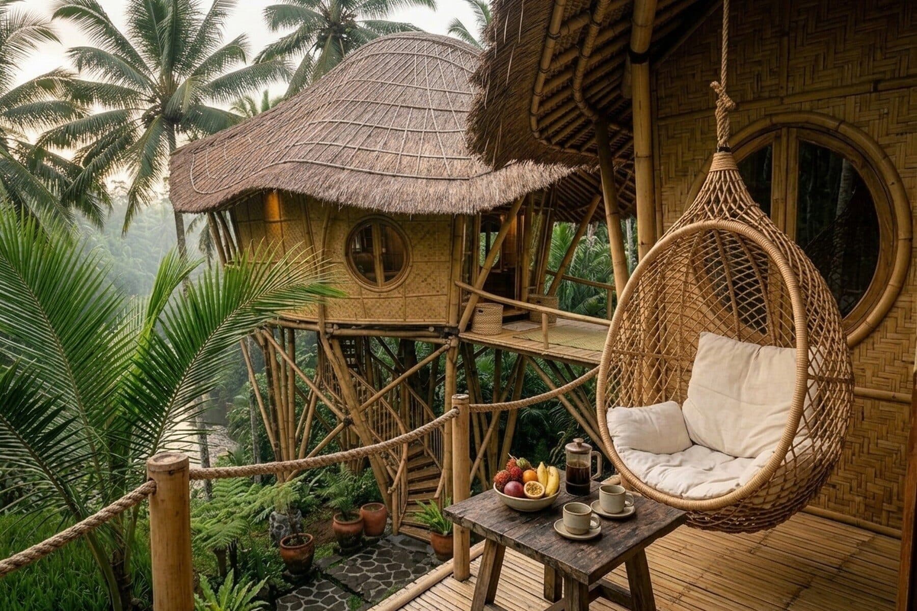 Pondok Bambu: Treetop deck