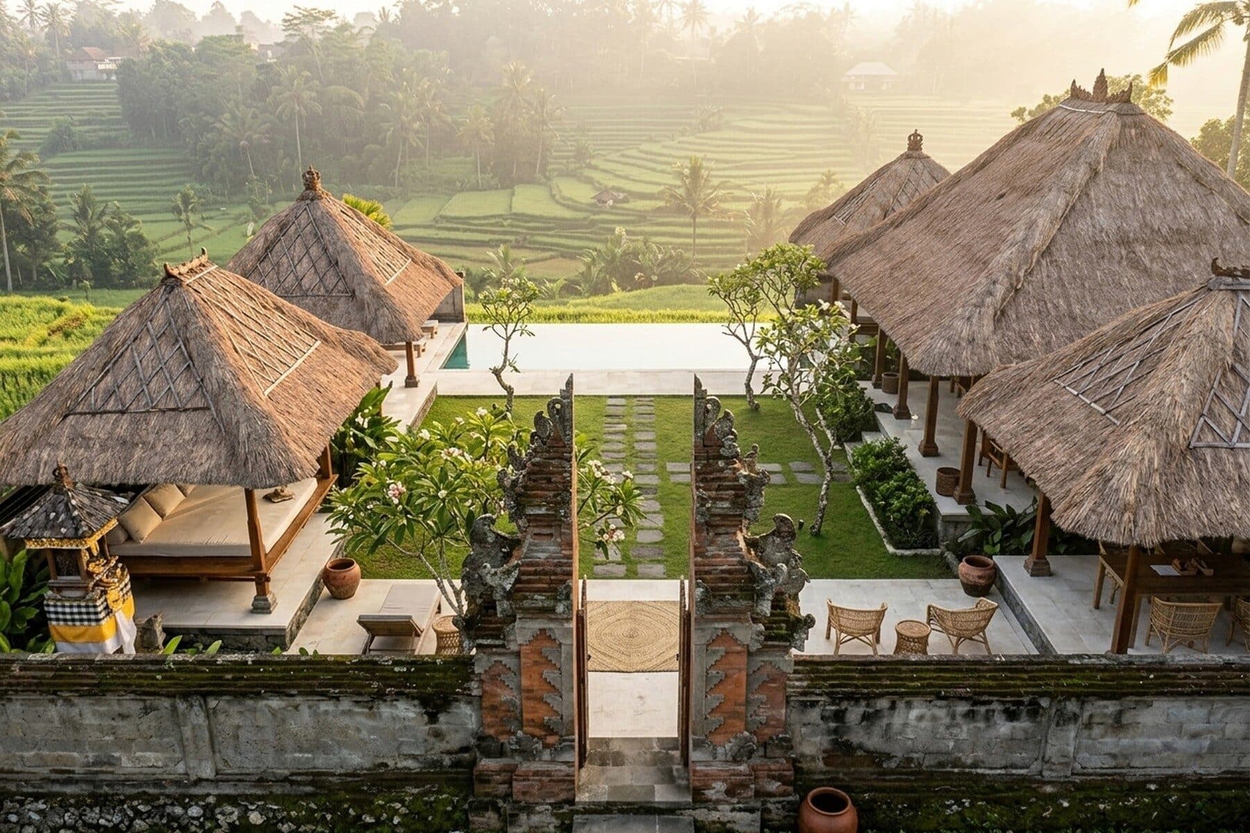Puri Sidemen, four-bedroom estate with a 15 m pool
