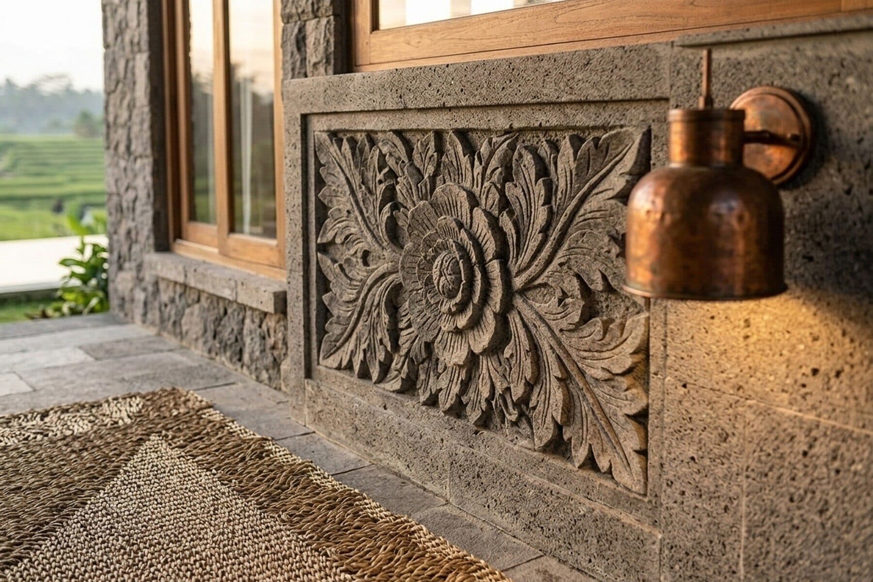 Rumah Batu: Carved stone